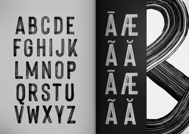 Hackney Hand-painted SVG Font